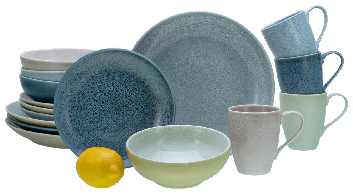 KOMBISERVICE 16-teilig  - Multicolor, MODERN, Keramik (35/35/34cm) - Creatable