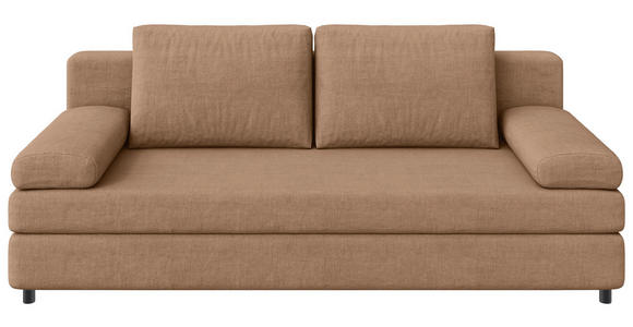 SCHLAFSOFA  mit Stoffauswahl, Rücken echt Jacquard Karamell  - Karamell/Schwarz, Design, Kunststoff/Textil (200/88/87cm) - Xora