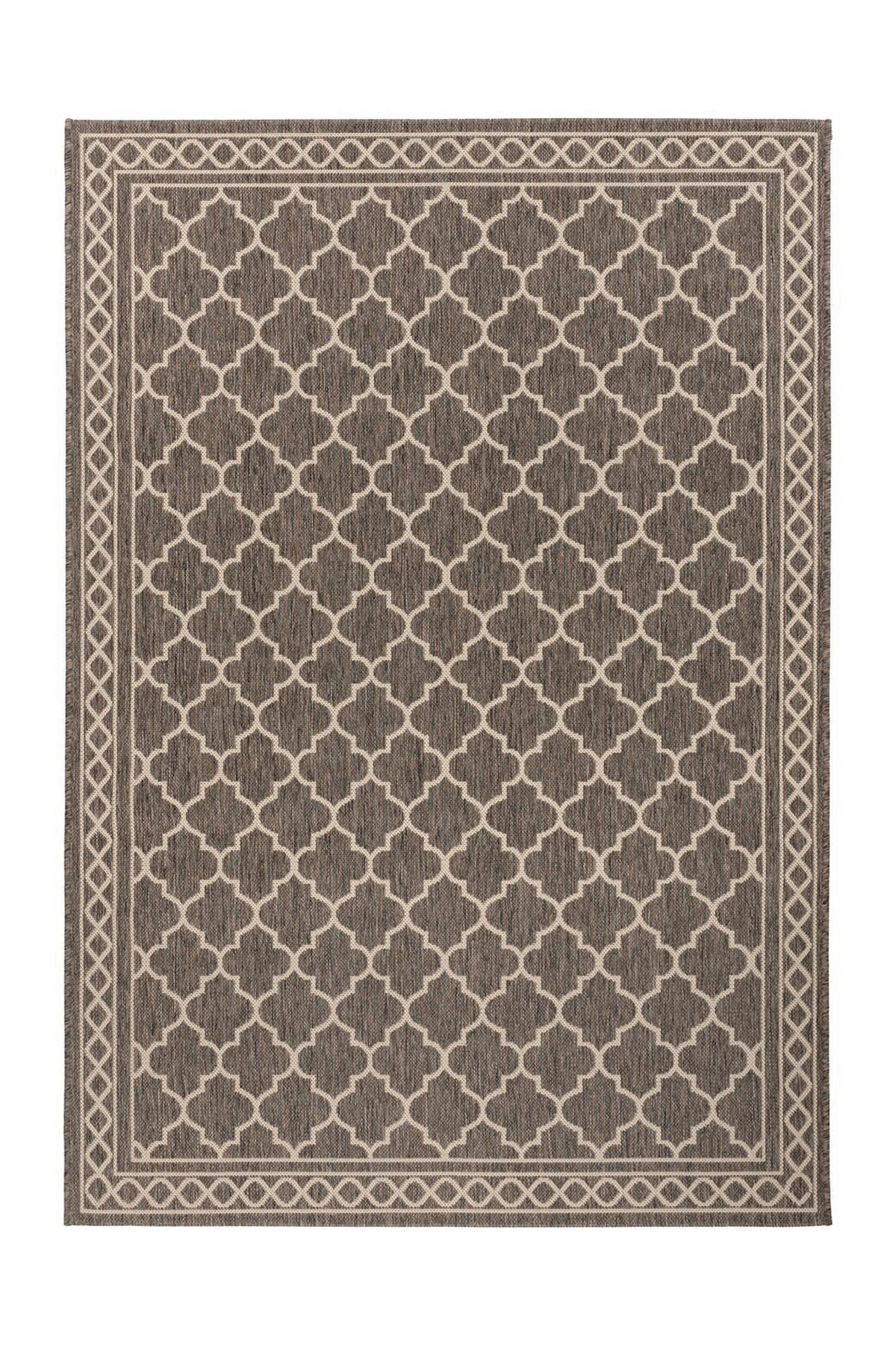 LÄUFER 80/150 cm Splash 300 Braun / Creme  - Creme/Braun, Konventionell, Textil (80/150cm)