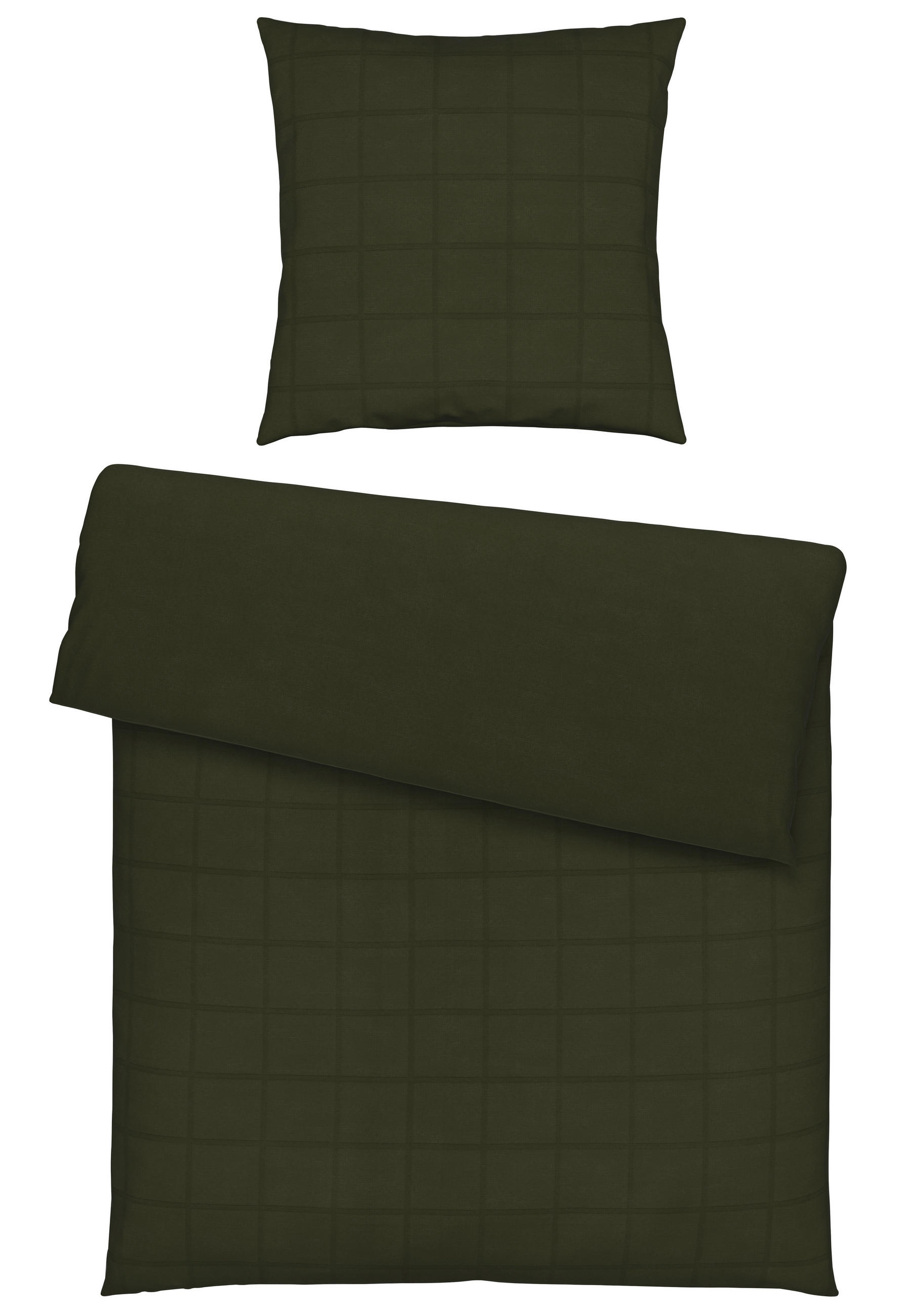 BETTWÄSCHE 135/200 cm DIAMANTE Makosatin  - Grün, Basics, Textil (135/200cm) - Novel