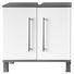WASCHBECKENUNTERSCHRANK Weiß - Chromfarben/Alufarben, Basics, Holzwerkstoff/Kunststoff (65/64,5/31,3cm) - XORA
