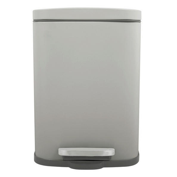 TRETEIMER Metall   - Taupe/Schwarz, Basics, Kunststoff/Metall (28/19,3/37,9cm) - Spirella