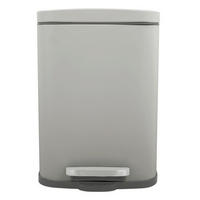 TRETEIMER Metall   - Taupe/Schwarz, Basics, Kunststoff/Metall (28/19,3/37,9cm) - Spirella