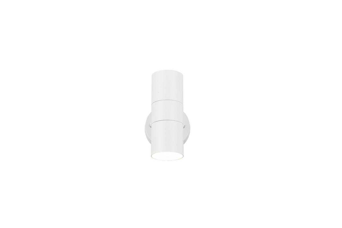 AUSSENWANDLEUCHTE Turia 16,5/9,5/11,5 cm  - Klar/Weiß, Design, Glas/Metall (16,5/9,5/11,5cm) - Trio Leuchten