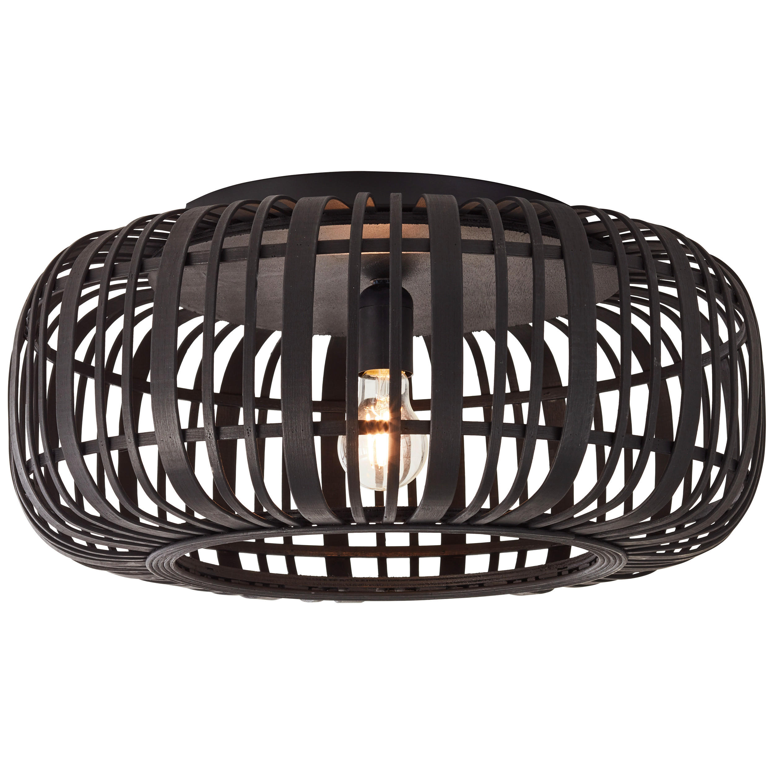 Brilliant Deckenleuchte Woodrow Schwarz 51x23.5x51 cm