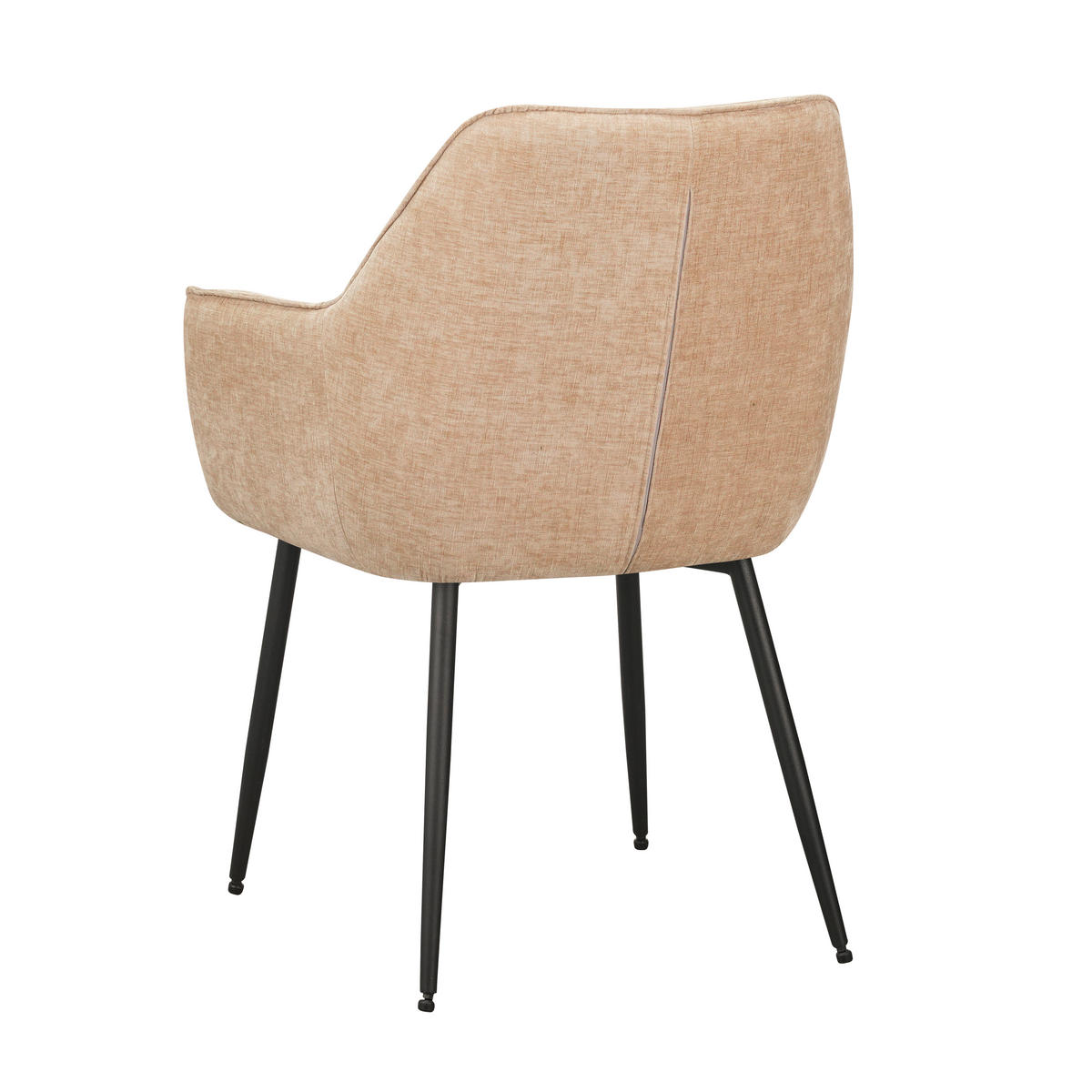 SADA STOLIČIEK S PODRÚČKAMI 2 kus - čierna/koňaková, Modern, kov/textil (61/84/59,5cm) - MID.YOU