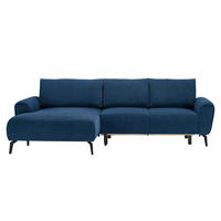 HÖRNSOFFA i vävt tyg blå  - blå/svart, Design, metall/textil (170/272cm) - Livetastic