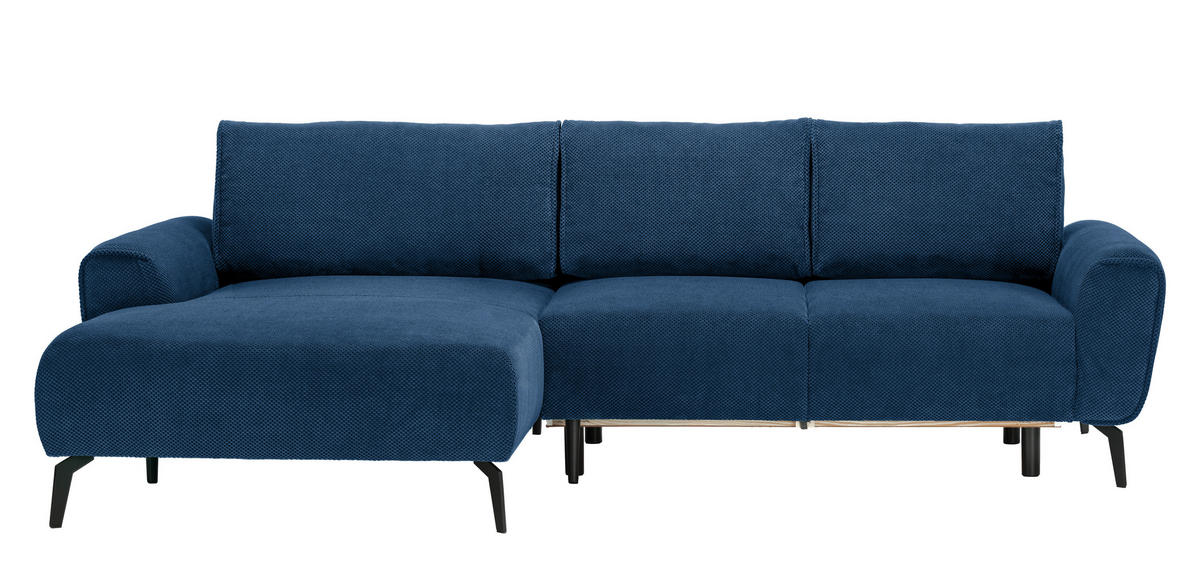 HÖRNSOFFA i vävt tyg blå  - blå/svart, Design, metall/textil (170/272cm) - Livetastic