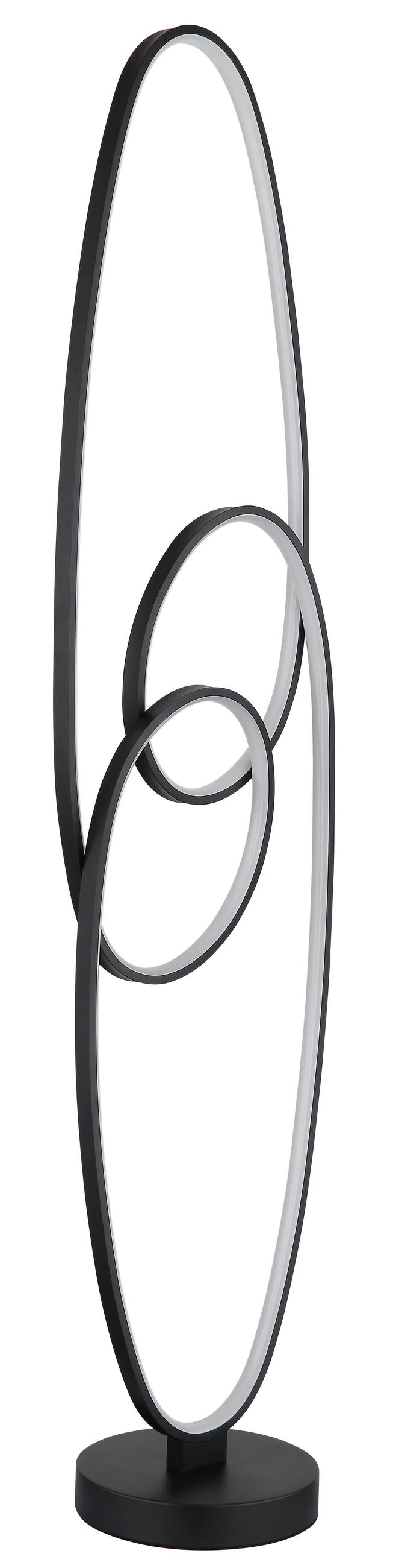 LED-STEHLEUCHTE 29/20/122 cm    - Schwarz/Weiß, Design, Kunststoff/Metall (29/20/122cm) - Globo