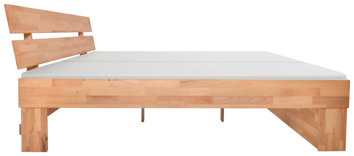 BETT 180/200 cm  in Kernbuche  - Kernbuche, Natur, Holz (180/200cm) - Carryhome