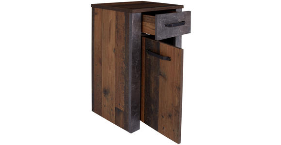 Unterschrank Ontario - Eichefarben/Graphitfarben, MODERN, Holzwerkstoff (48,4/84,5/40cm) - Ombra