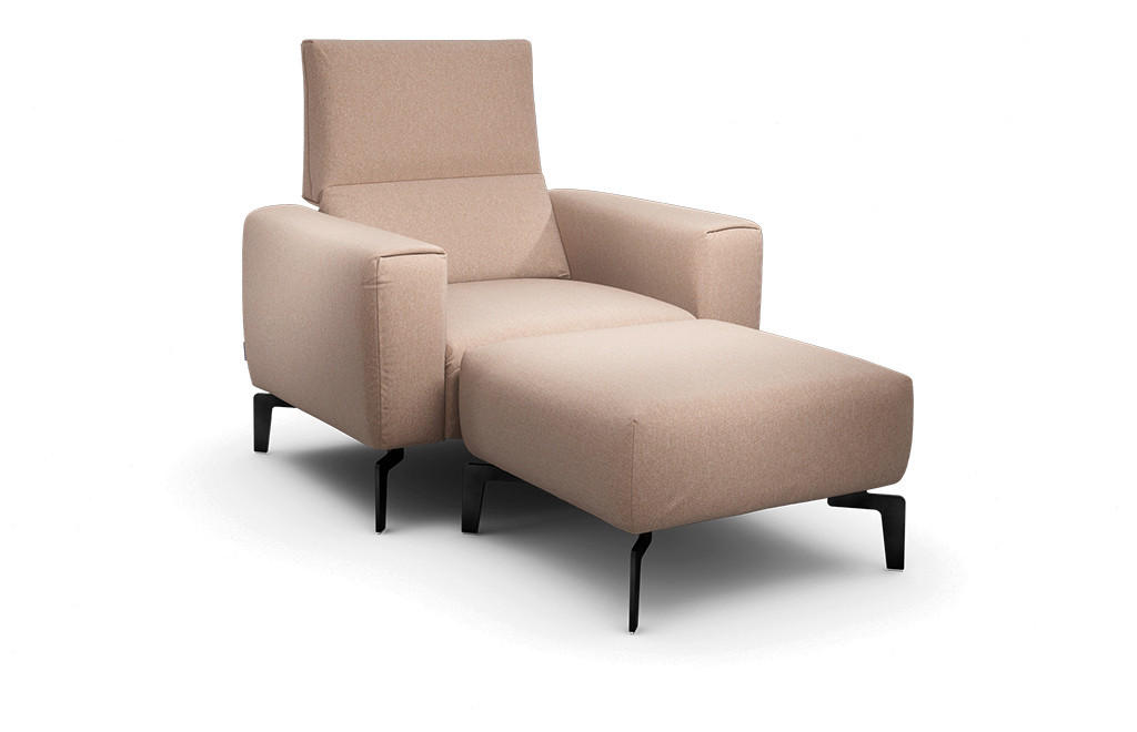 SESSELSET Chenille    - Schwarz/Rosa, Design, Textil/Metall (110/85/86-94cm) - SENSOO