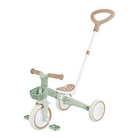 DREIRAD LEARNING TRIKE 2in1 PLUS ECO  - Salbeigrün, Basics, Kunststoff (62.2/42.1/84.3cm) - GLOBBER