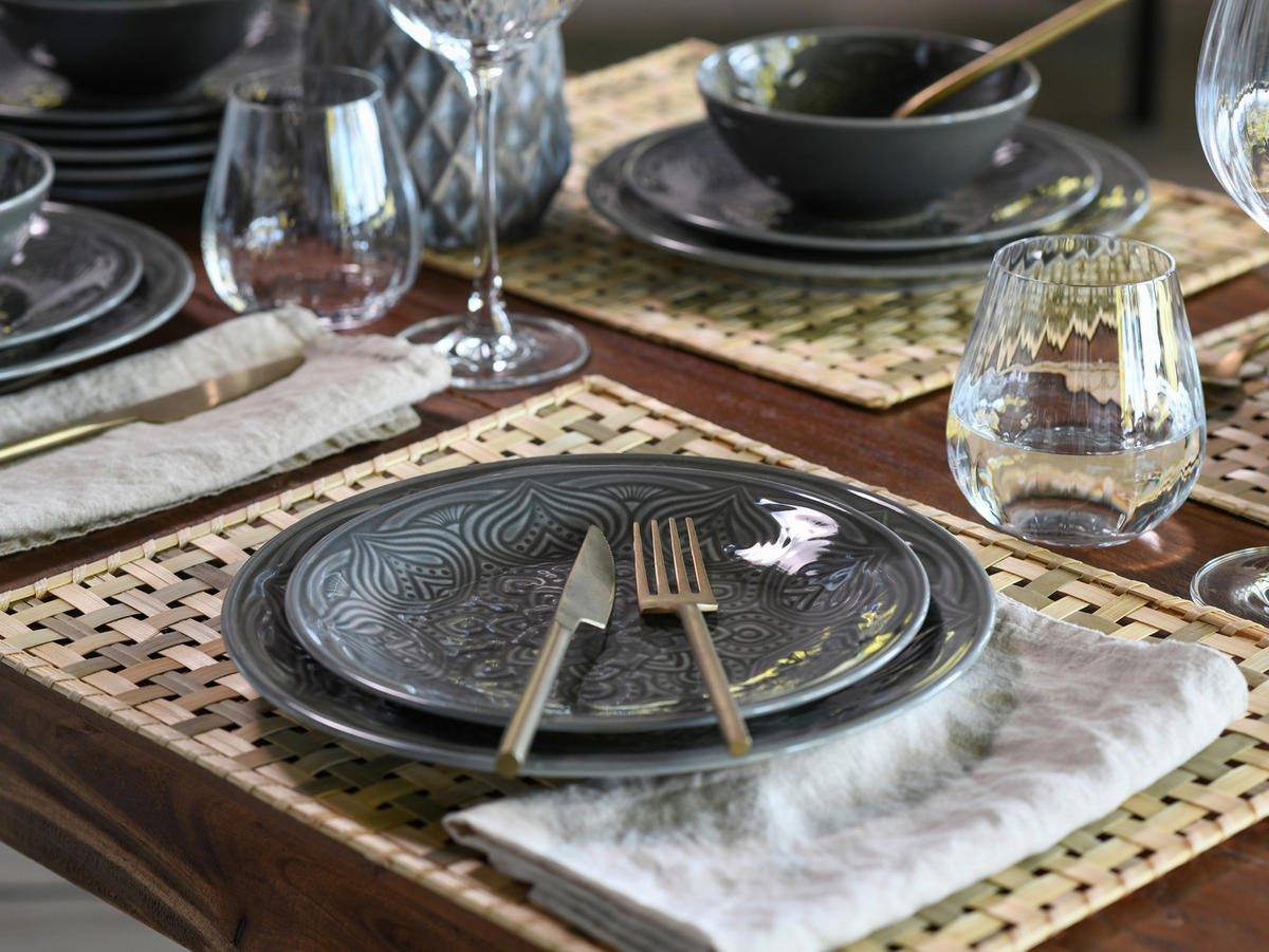 SERVIS 18 delar  - grå, Basics, keramik (66/28,5/28cm) - Creatable