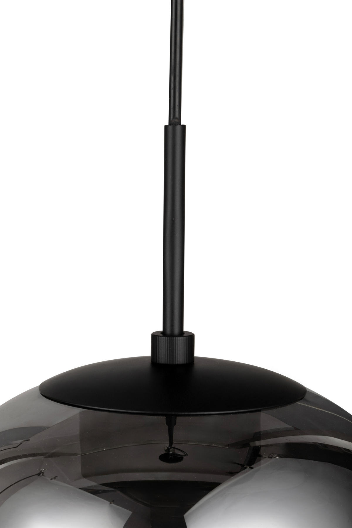 LED-HÄNGELEUCHTE Mila 23/150 cm   - Schwarz, Design, Glas/Metall (23/150cm) - Novel