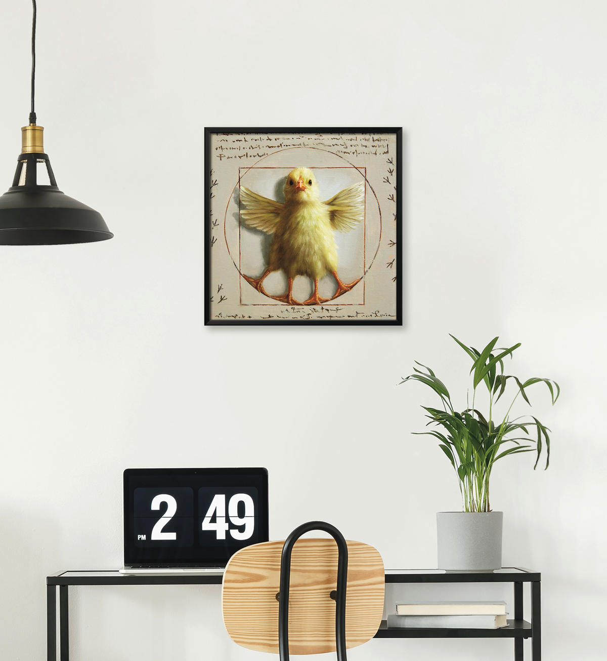 KUNSTDRUCK 30/30 cm  - Gelb/Beige, Basics, Papier (30/30cm) - Monee