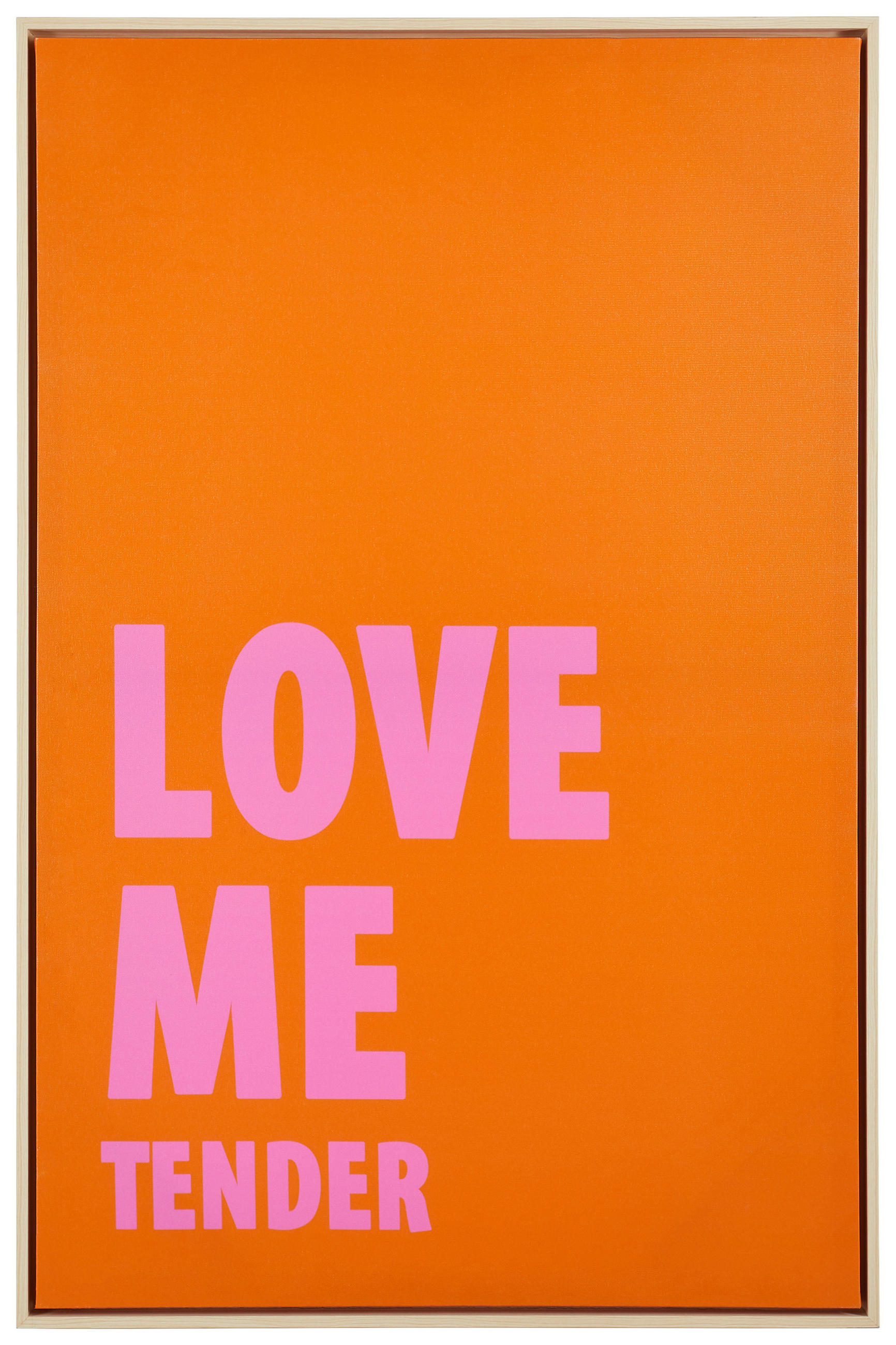 BILD Text  - Hellbraun/Pink, Basics, Holz (60/90/3,6cm) - Boltze Home