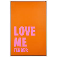 BILD Text  - Hellbraun/Pink, Basics, Holz (60/90/3,6cm) - Boltze Home