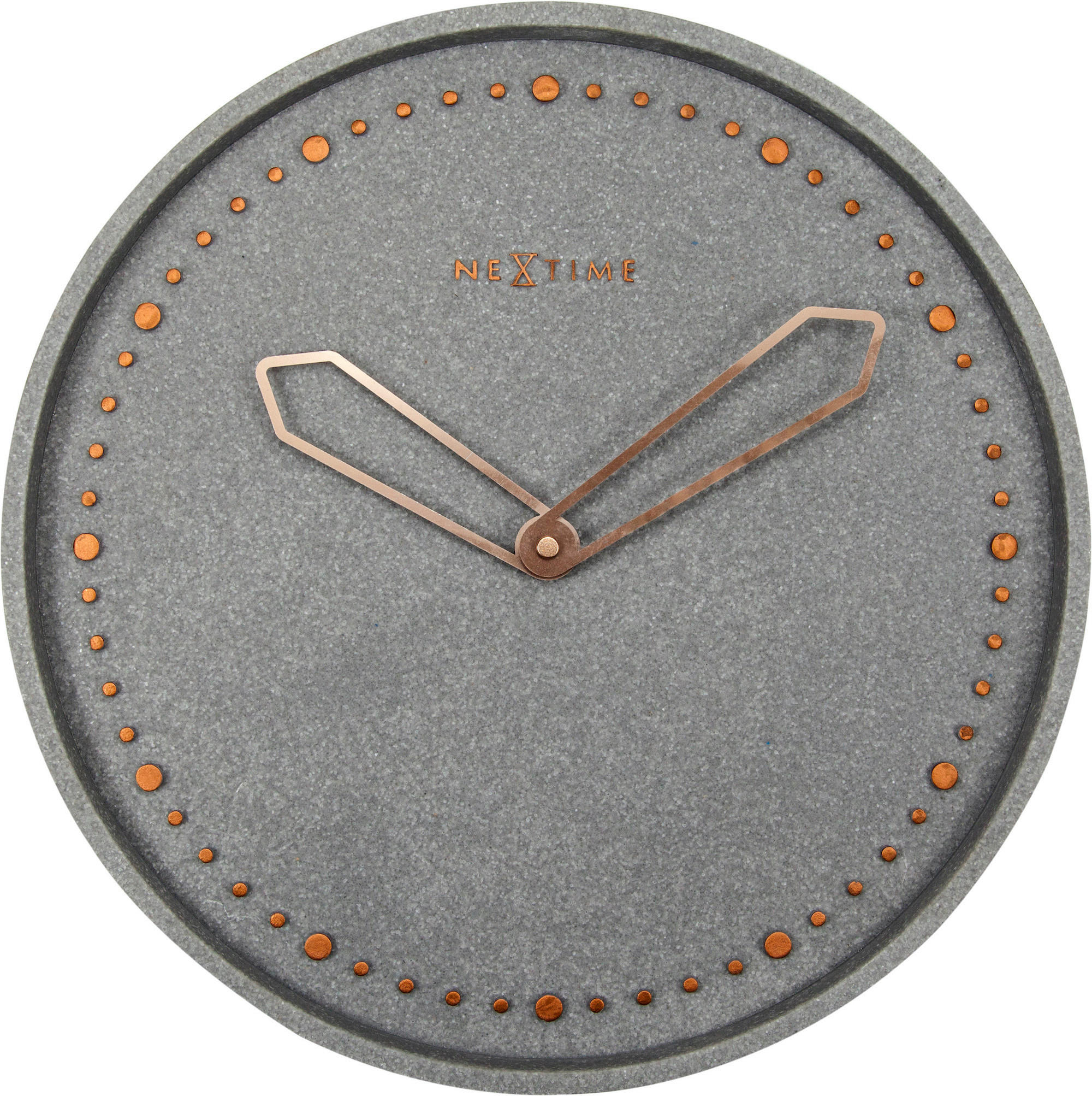 Nextime Wanduhr Grau 35x35x4 cm