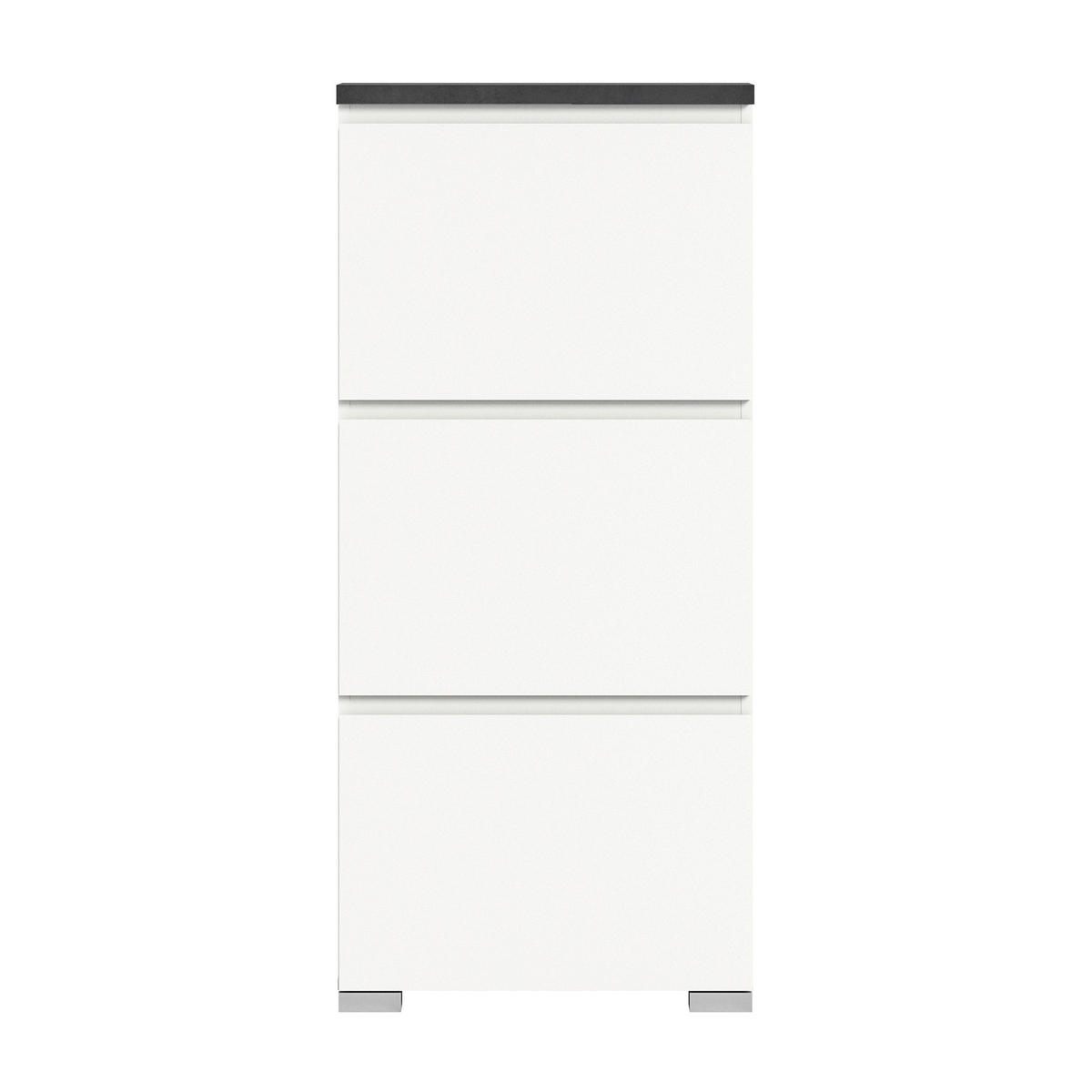 SCHUHKIPPER - Silberfarben/Weiß, MODERN (60/133/18cm)