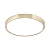 LED-DECKENLEUCHTE Disc 24/2,4 cm   - Bronzefarben, KONVENTIONELL, Kunststoff/Metall (24/2,4cm)