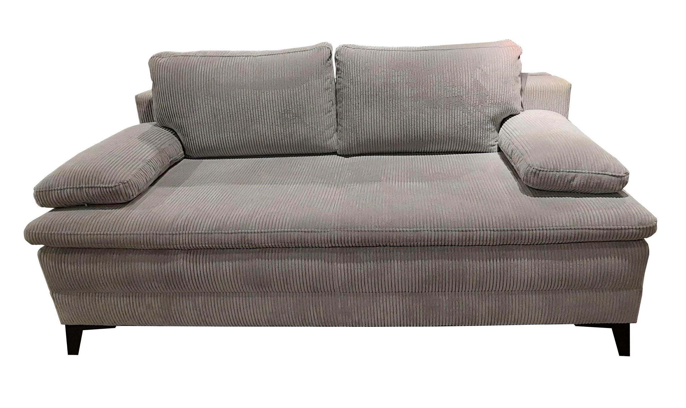 ZOFA BOXSPRING,  siva tekstil  - črna/siva, Moderno, kovina/tekstil (200/100/108cm) - Novel