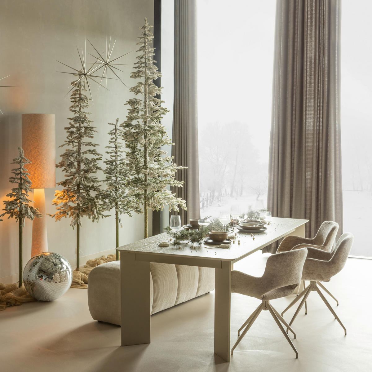 ARMLEHNSTUHL-SET 2 Stück  in Samt  - Sandfarben, MODERN, Textil/Metall (58/58/82cm) - Livetastic