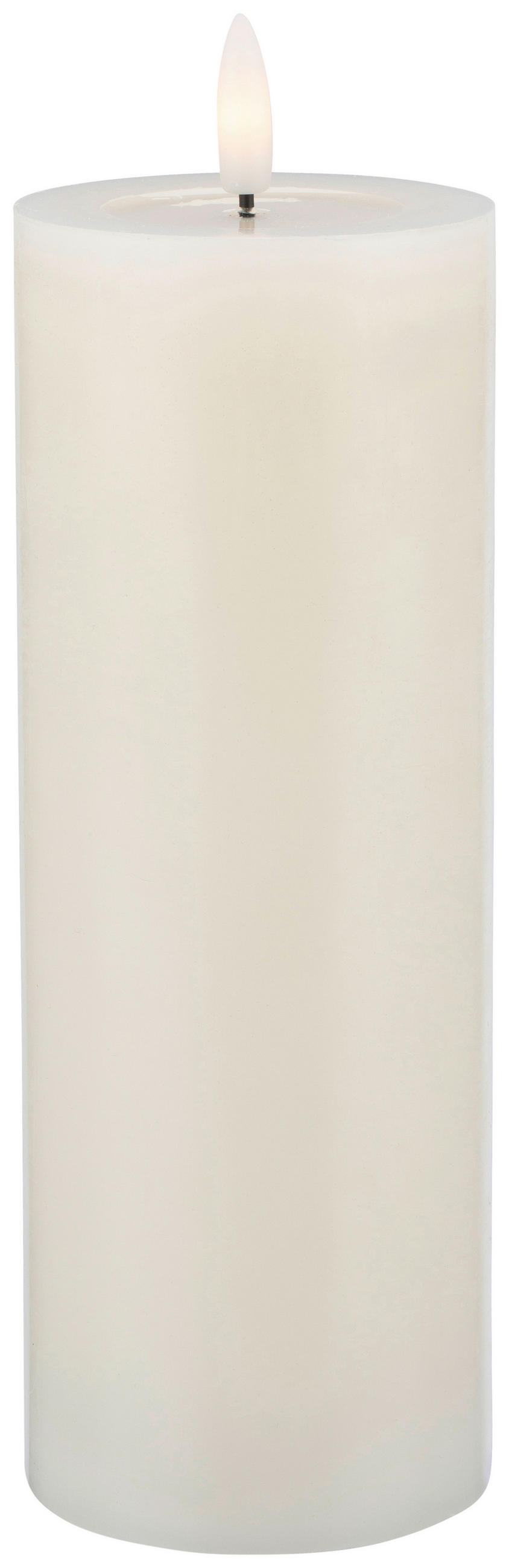 Led-kerze Mara Weiß Mit Timer, Ø/h: 7,5/12,8 Cm