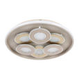 LED-DECKENLEUCHTE Ilok 50/5 cm  - Sandfarben/Chromfarben, Design, Kunststoff/Metall (50/5cm) - Novel