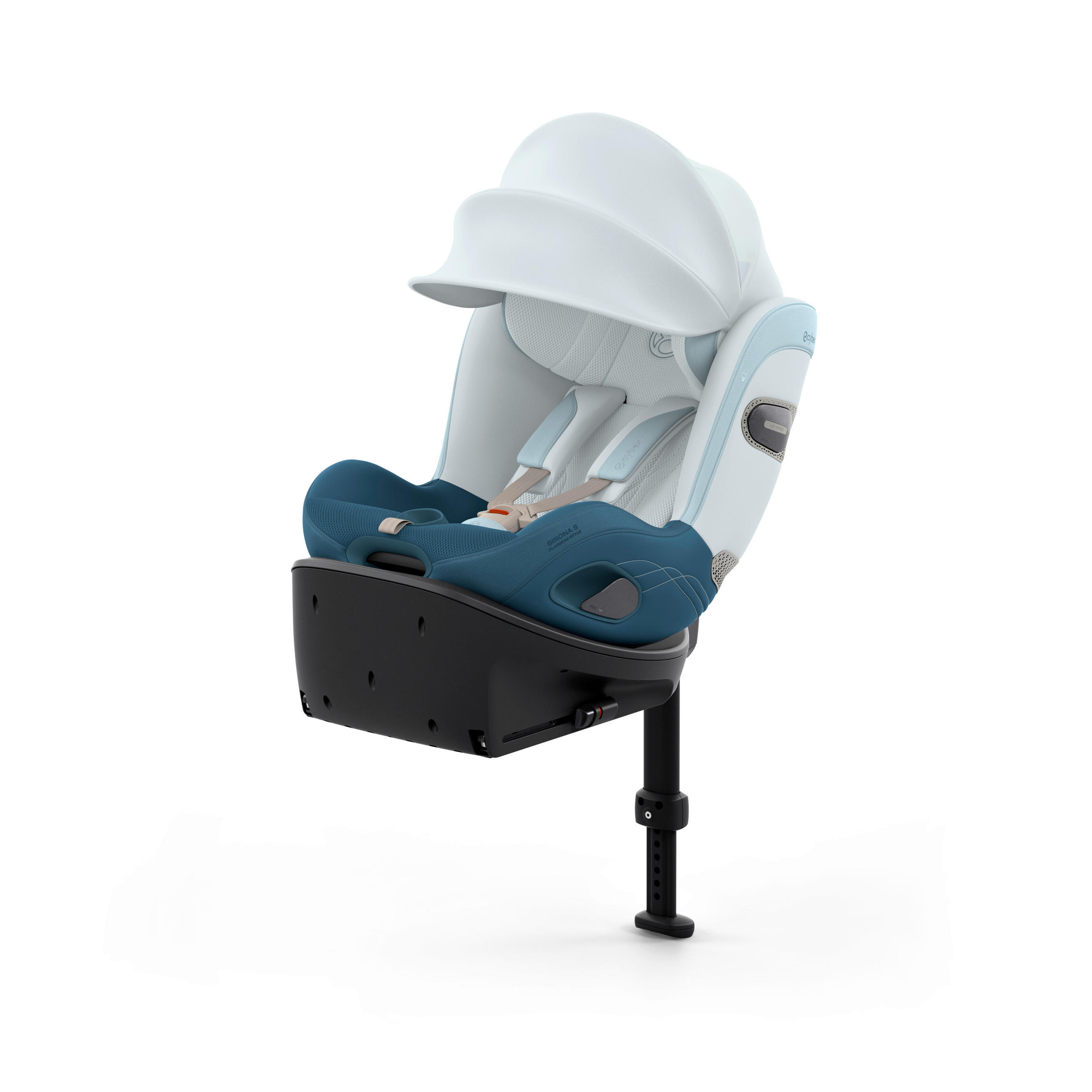 REBOARDER-KINDERSITZ Sirona Si Style Opal Blue  - Blau, Basics, Kunststoff/Textil (61/45,5/55cm) - cybex PLATINUM