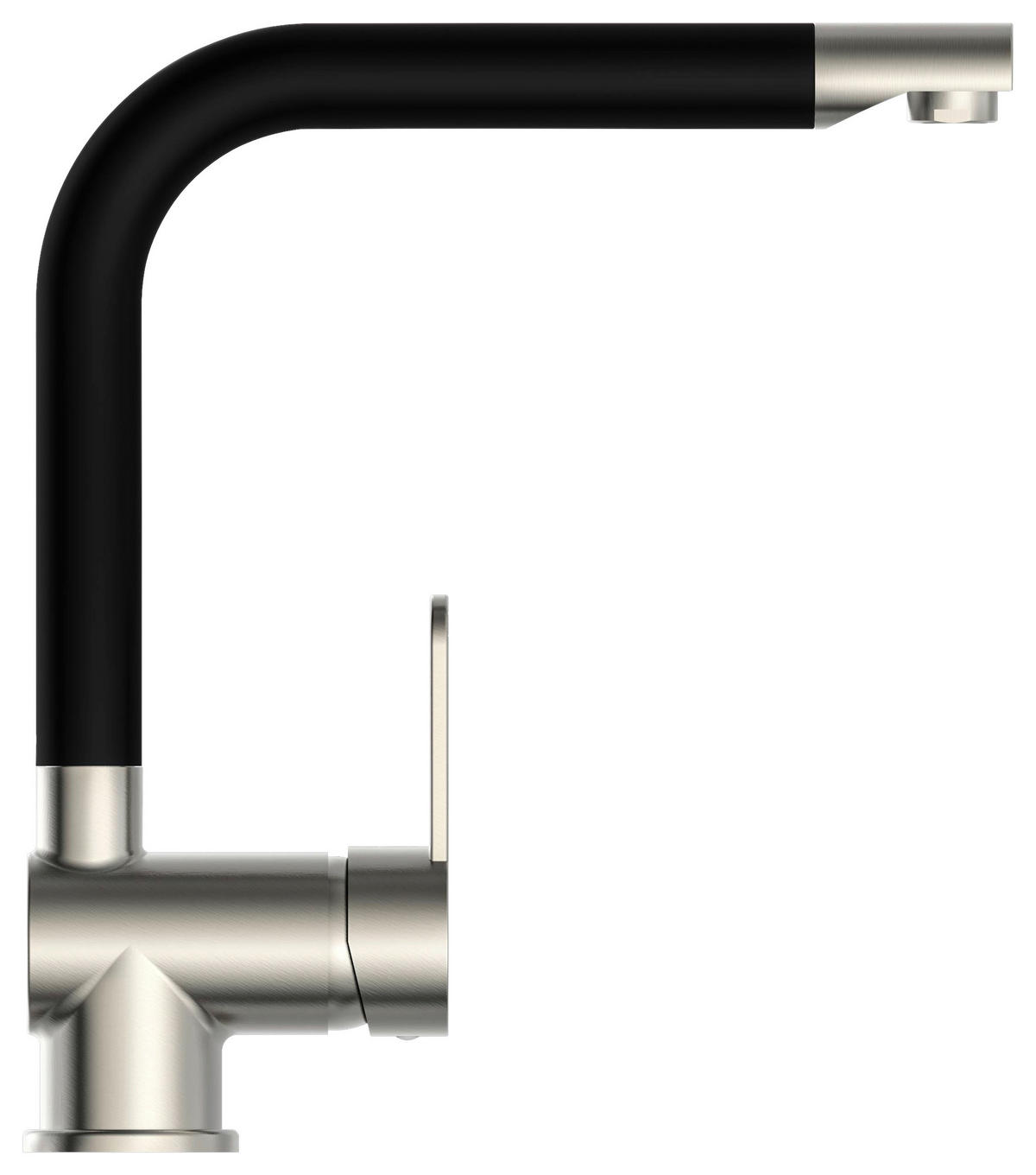 KÜCHENARMATUR  - Edelstahlfarben/Schwarz, Basics, Metall (26,5/30/5,7cm) - Schütte