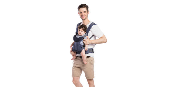 BABYTRAGE Carry Me  - Grau, Basics, Textil - My Baby Lou