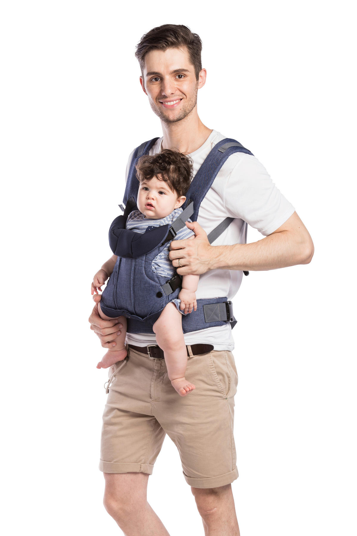 BABYTRAGE Carry Me  - Grau, Basics, Textil - My Baby Lou