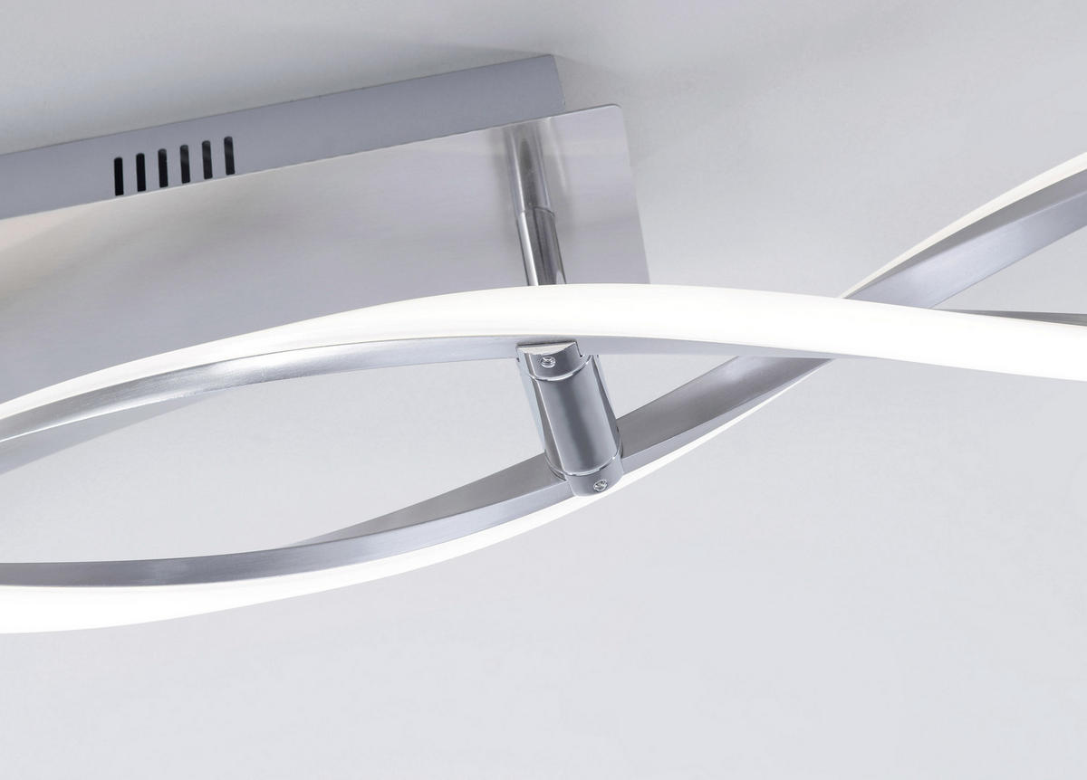 LED-DECKENLEUCHTE 110/8/15,6 cm   - Nickelfarben, Design, Metall (110/8/15,6cm) - Paul Neuhaus