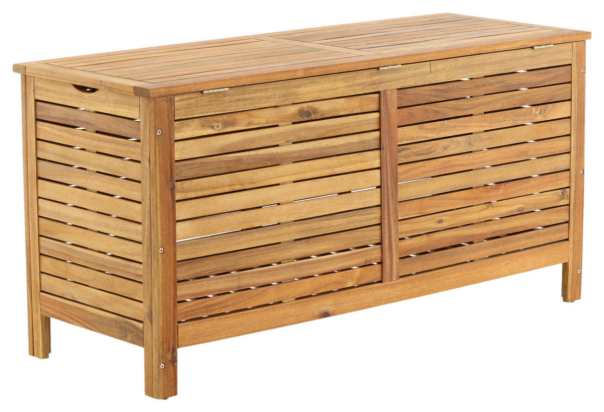 KISSENBOX 130/64.5/48 cm  - Akaziefarben, KONVENTIONELL, Holz (130/64.5/48cm) - Gardenson