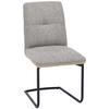 SCHWINGSTUHL  in Stahl Flachgewebe  - Beige/Schwarz, Design, Textil/Metall (48/91/62cm) - Dieter Knoll