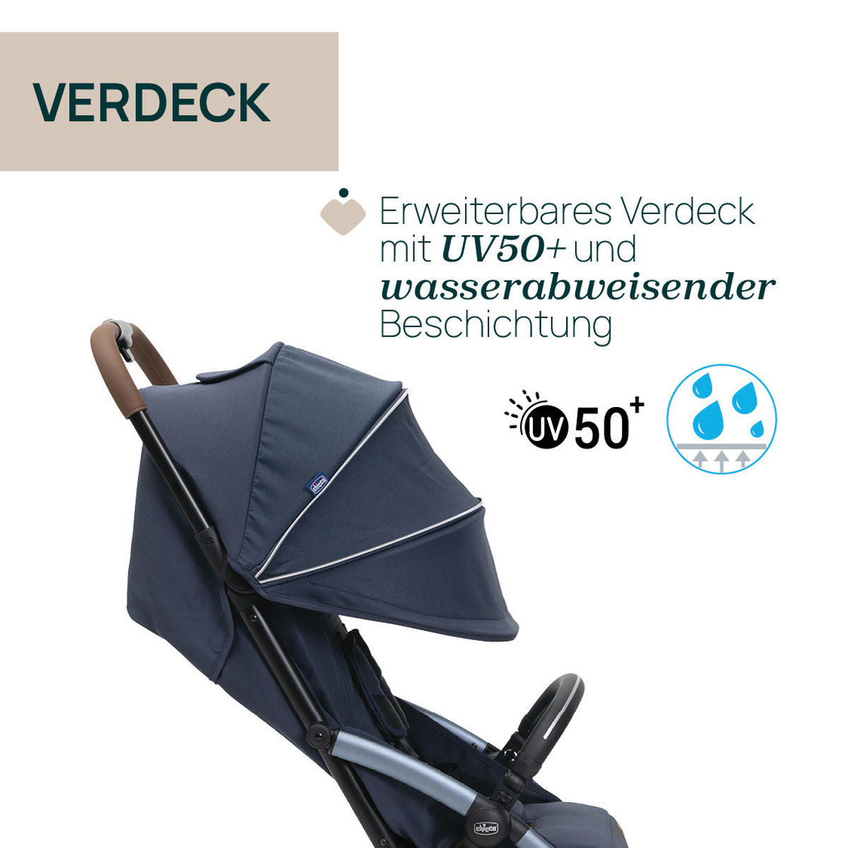 BUGGY GOODY XPLUS  - Blau, Basics, Textil/Metall (47/86/106cm) - Chicco