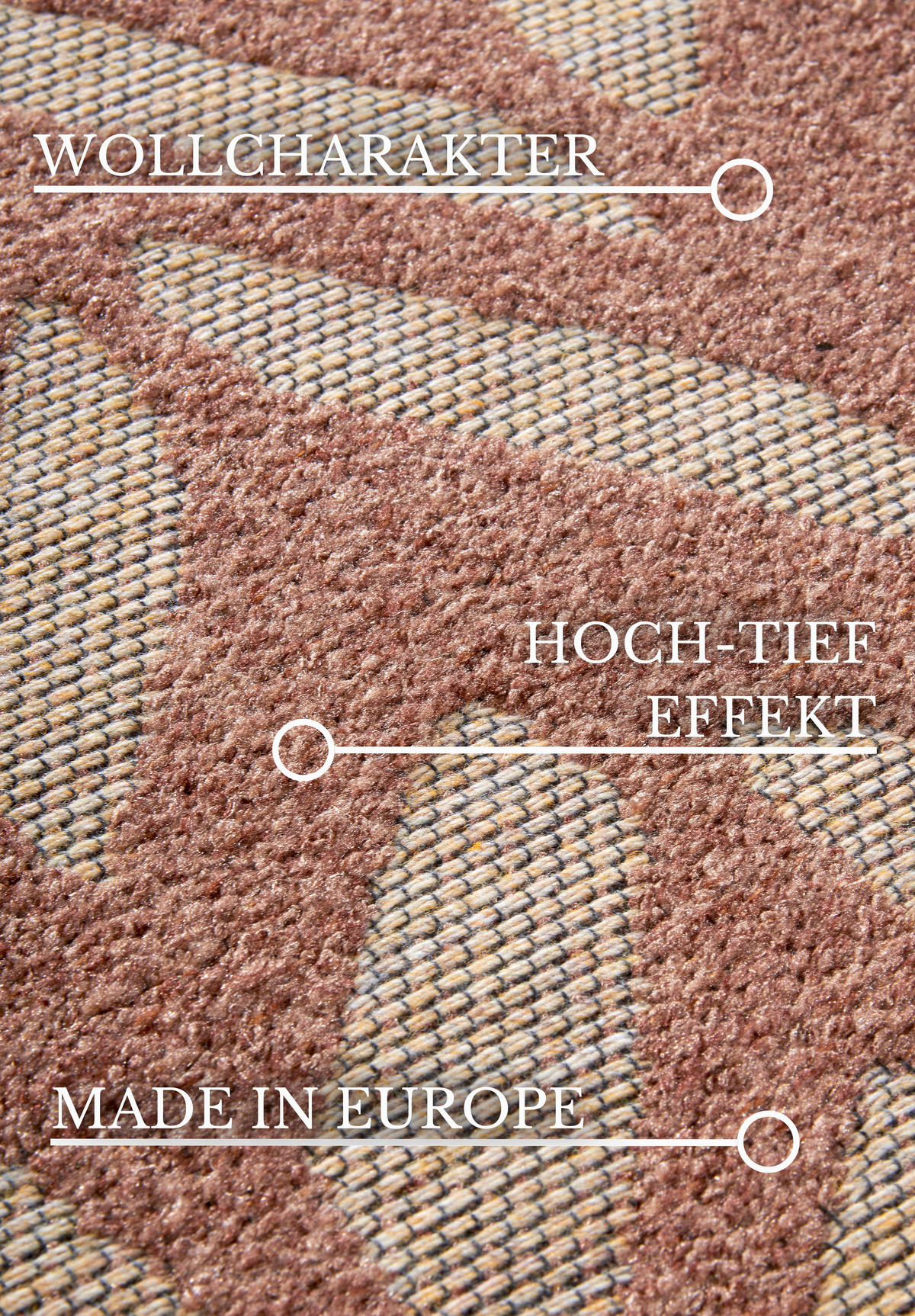 OUTDOORTEPPICH 160/230 cm Kollektion 1883 Kupferfarben  - Kupferfarben, Design, Kunststoff/Textil (160/230cm) - Villeroy & Boch