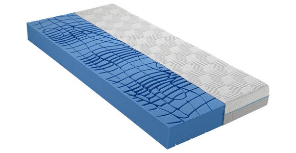 KALTSCHAUMMATRATZE 90/200 cm Höhe ca. 18 cm  - Weiß, Basics, Textil (90/200cm) - Dieter Knoll