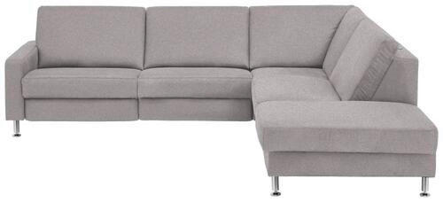ECKSOFA in Mikrofaser Alufarben  - Alufarben, Design, Textil/Metall (275/242cm) - Dieter Knoll