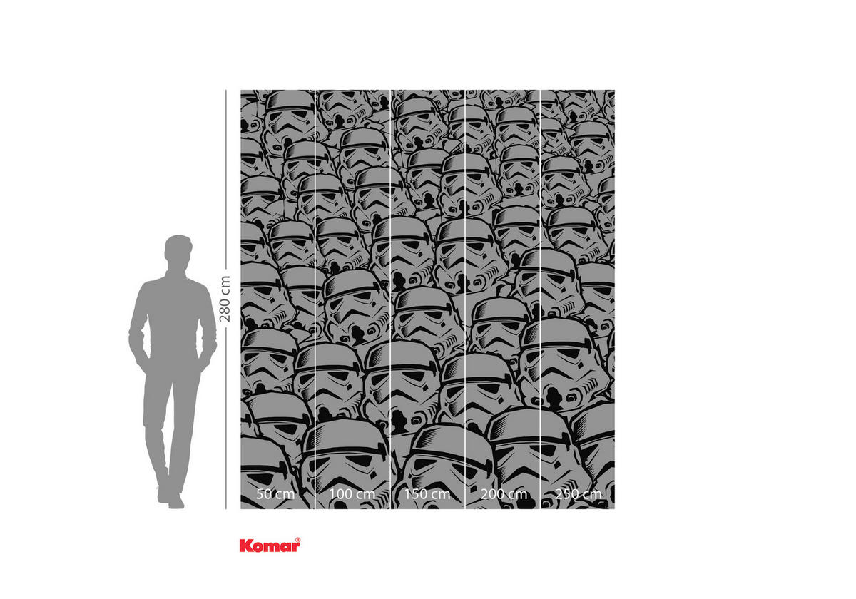 FOTOTAPETE  - Schwarz/Weiß, Trend, Textil (250/280cm) - Xora