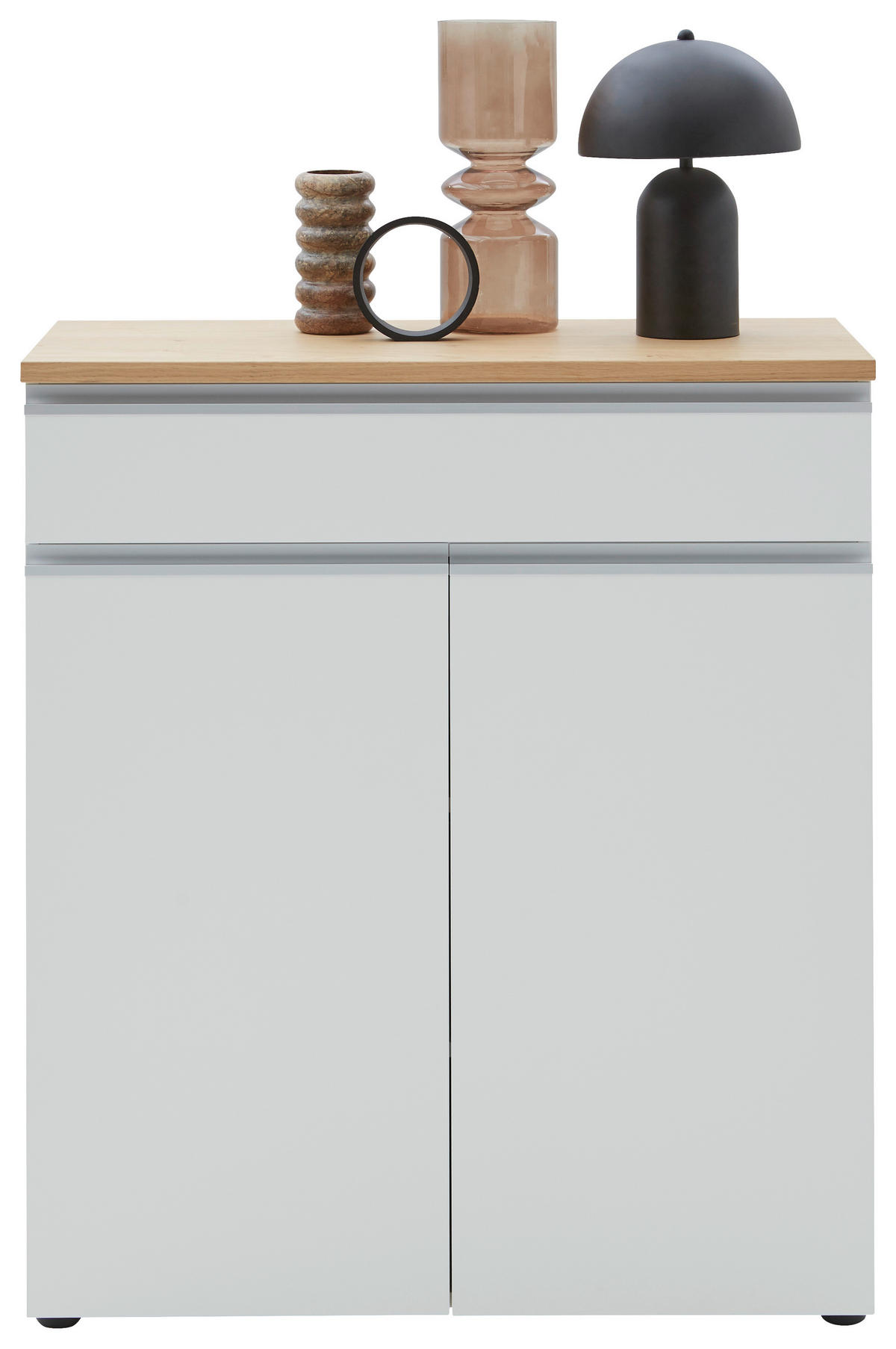 KOMMODE 90/102/41 cm  in Weiss, Eichefarben  - Weiss/Eichefarben, Design, Holz/Holzwerkstoff (90/102/41cm) - Dieter Knoll