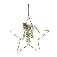 DEKOSTERN  - Schwarz/Naturfarben, LIFESTYLE, Holz/Kunststoff (39/52,5cm) - X-Mas