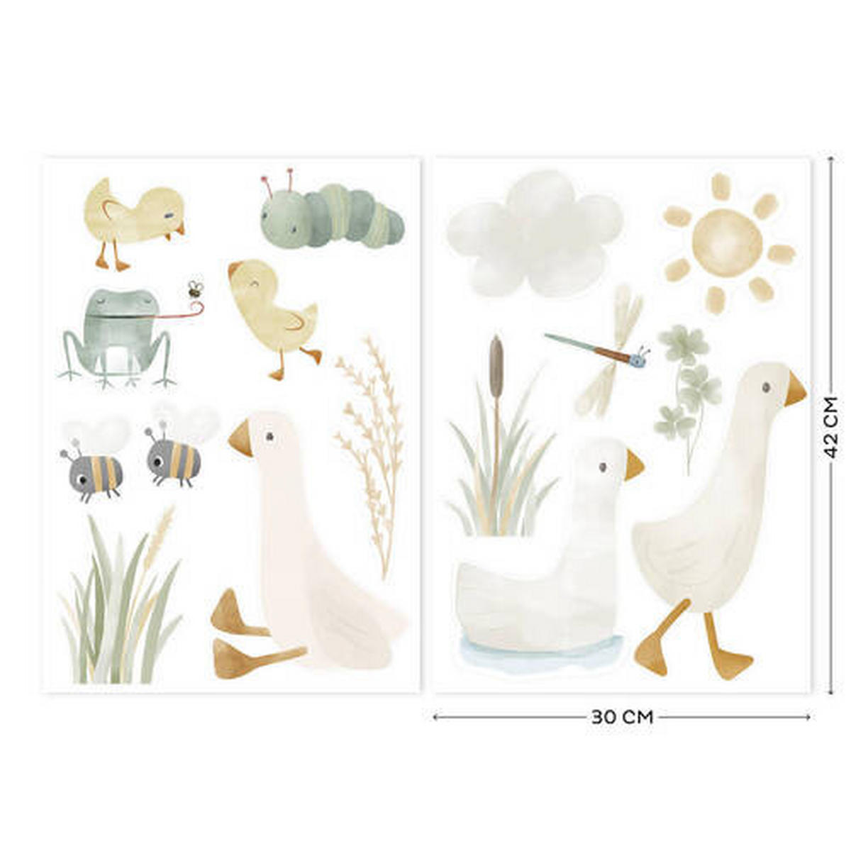 DEKOSTICKER   30/42 cm   - Multicolor, Basics, Kunststoff (30/42cm) - Xora