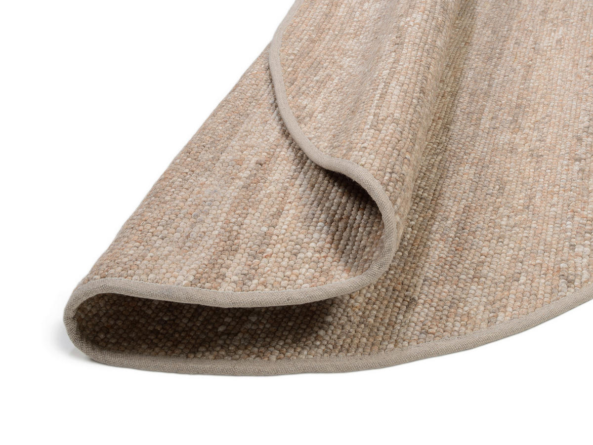 HANDWEBTEPPICH 200/200 cm Helsinki Cappuccino  - Cappuccino, Basics, Textil (200/200cm) - Linea Natura