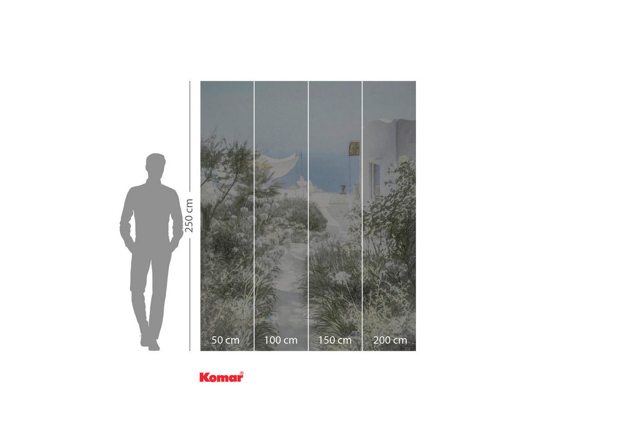 VLIESTAPETE  - Blau/Weiß, Basics (200/250cm) - Xora