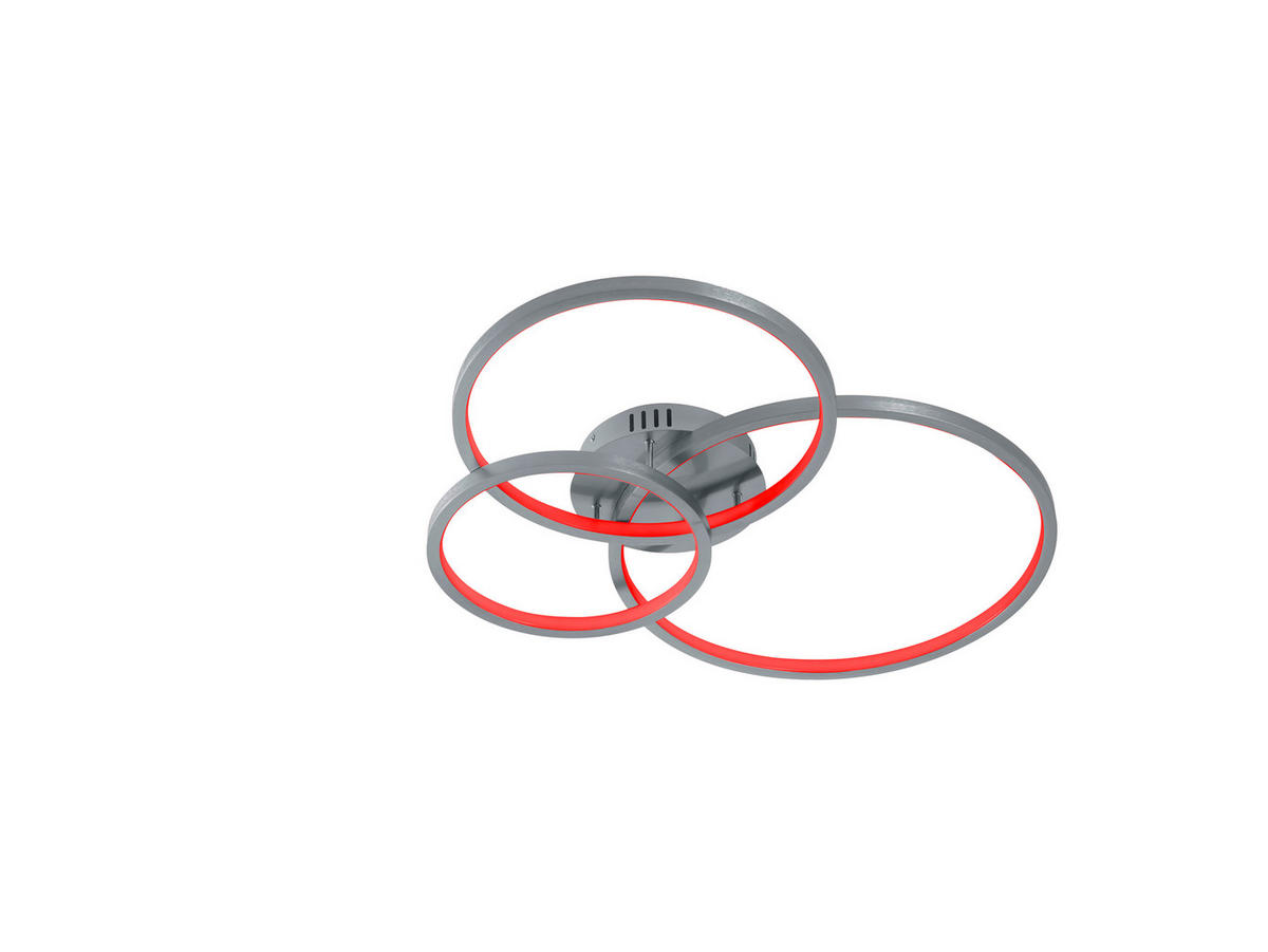 STROPNA LED-SVETILKA  AARON 36 W//3000-6000 K/230 V/ - barve niklja, Design, kovina (79/64/10,5cm)