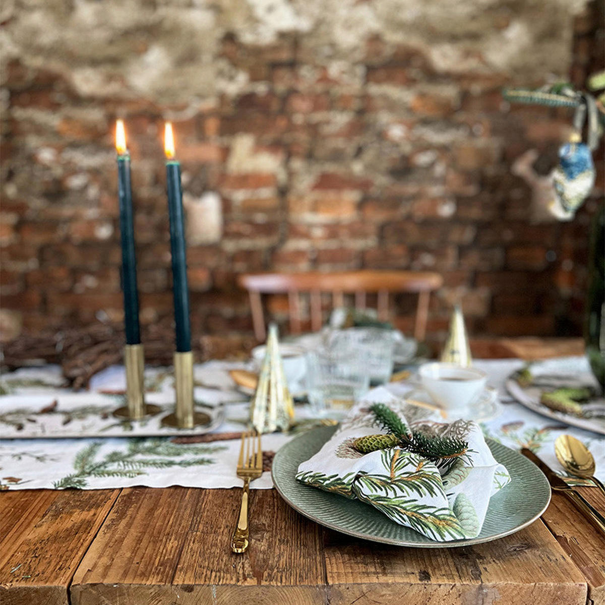 STOFFSERVIETTE 4ER SET  45/45 cm   - Braun, Basics, Textil (45/45cm)