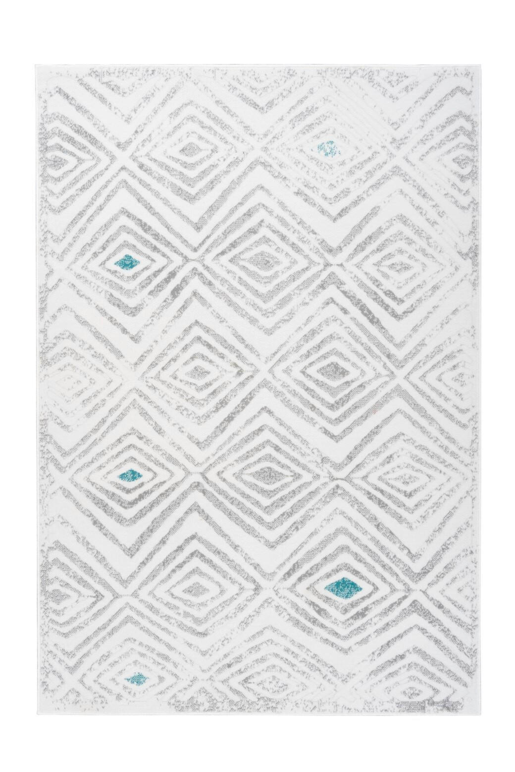 Kayoom BĚHOUN, 80/150 cm, šedá, bílá