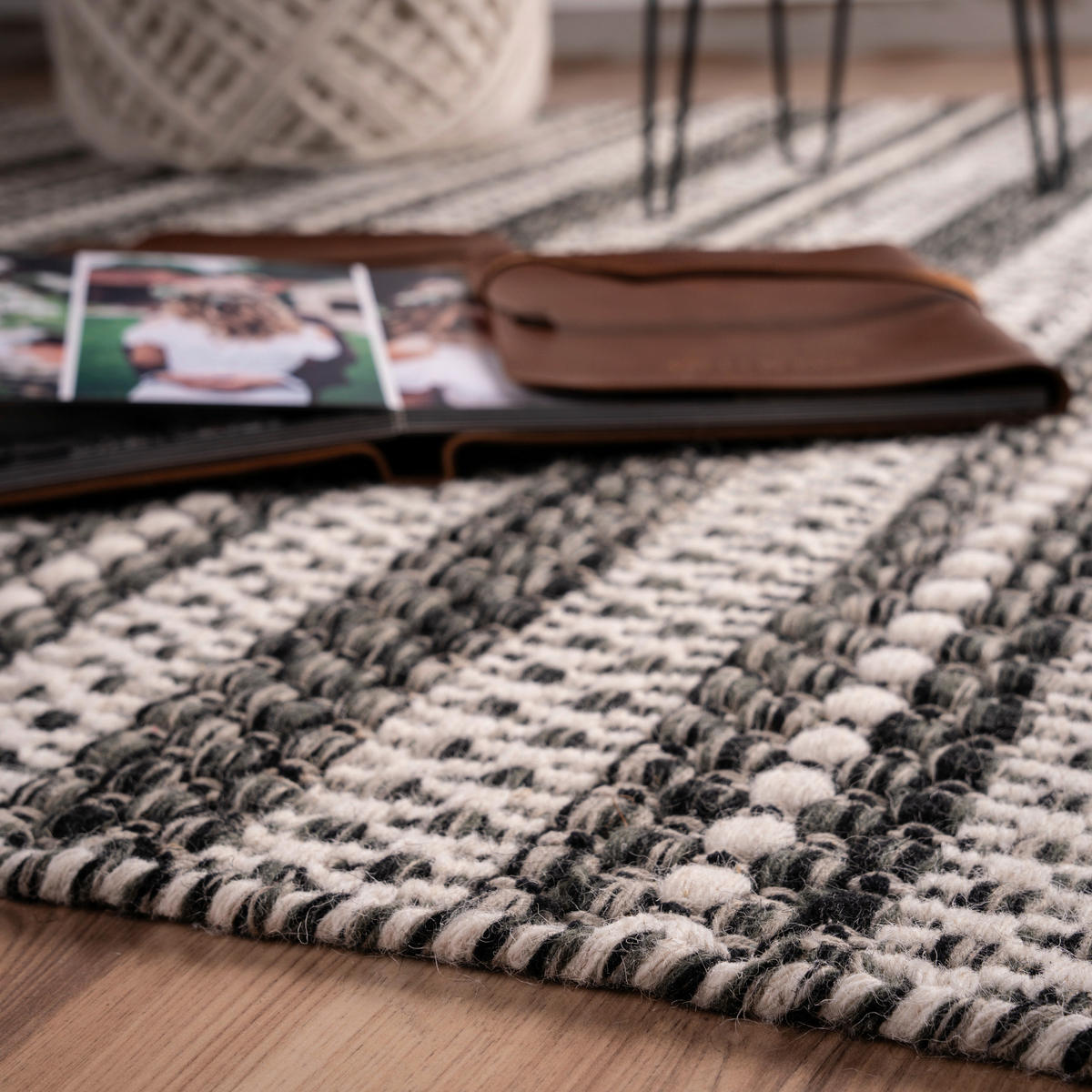 FLACHWEBETEPPICH 120/170 cm My Jaipur Dunkelbraun, Beige  - Dunkelbraun/Beige, KONVENTIONELL, Textil (120/170cm) - Obsession